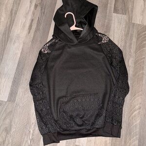 hoodies for women Contrast Lace Raglan Sleeve Hoodie 

Never woren